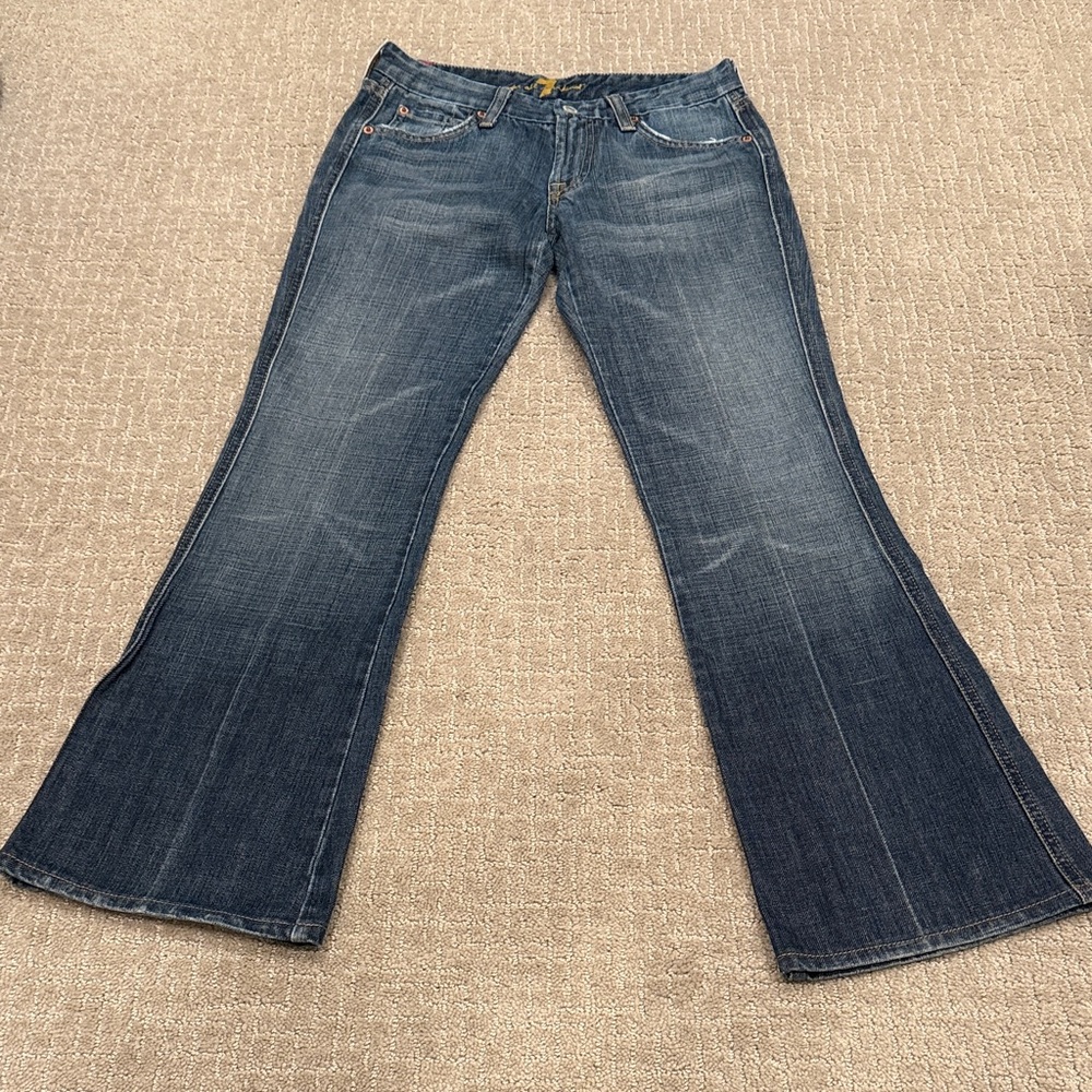 7 For All Mankind Medium Wash Flare Jeans